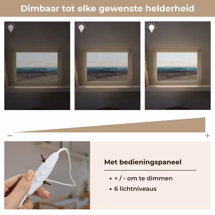 Lightbox - Wandlamp - Abstract - Landschap - Horizon - Blauw - Modern — 8