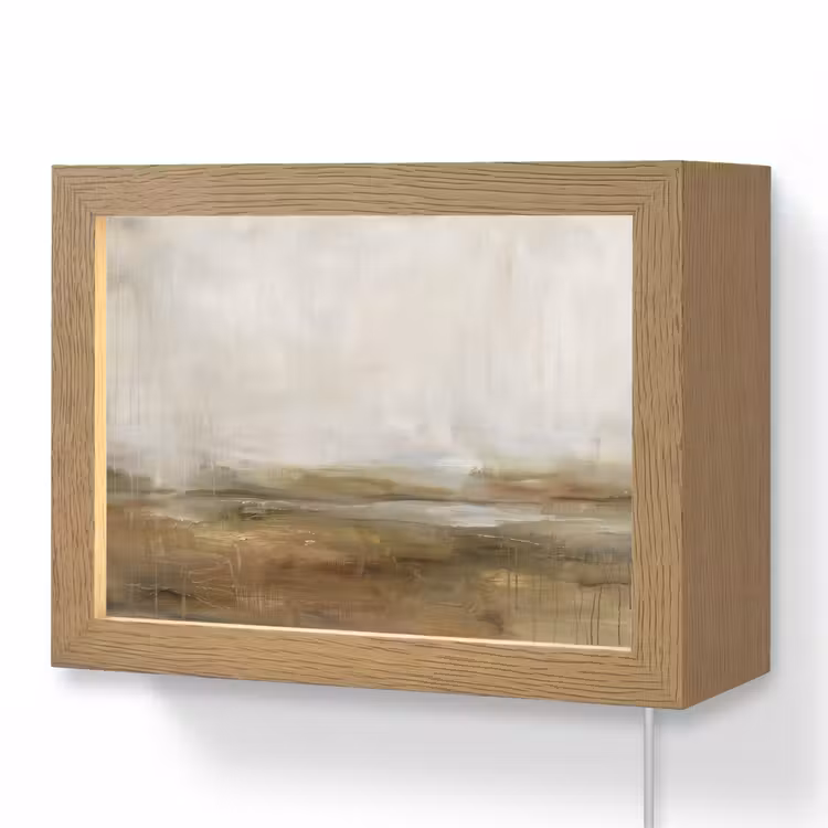 Lightbox - Wandlamp - Abstract - Landschap - Natuur - Beige - Bruin — 1