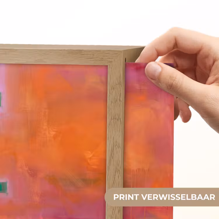 Lightbox - Wandlamp - Abstract - Vlakken - Kunst - Modern - Oranje — 6