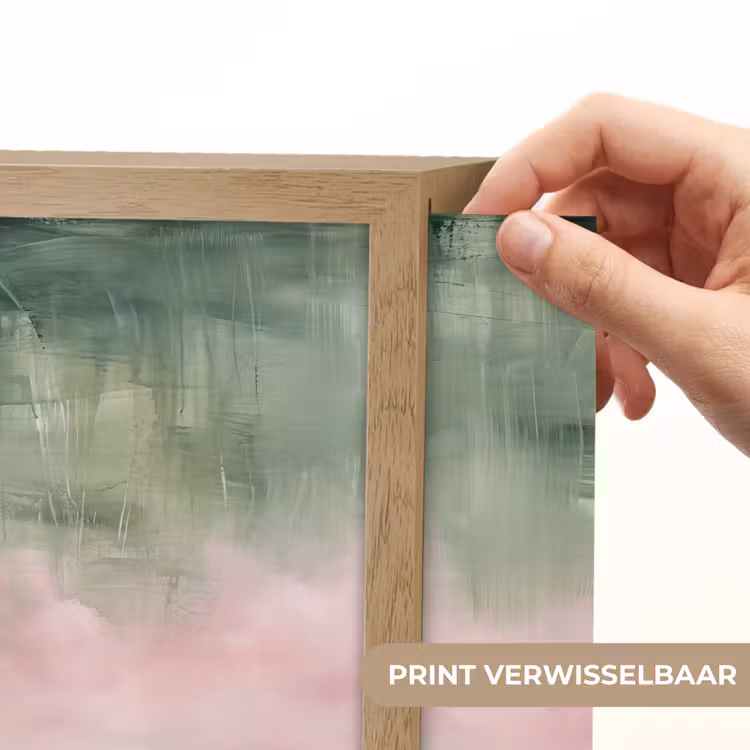 Lightbox - Wandlamp - Kunst - Abstract - Modern - Groen - Roze — 6