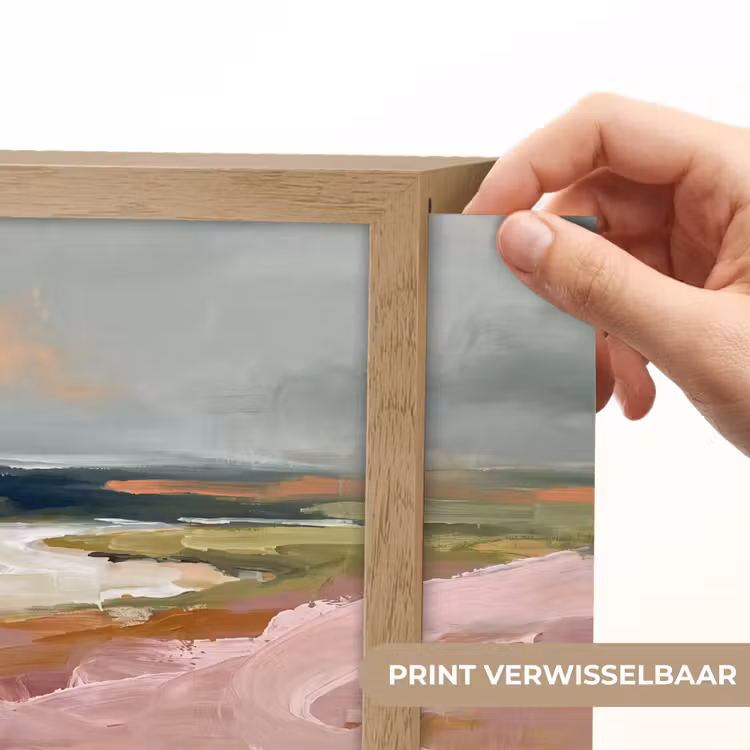 Lightbox - Wandlamp - Landschap - Rivier - Abstract - Roze - Groen — 6