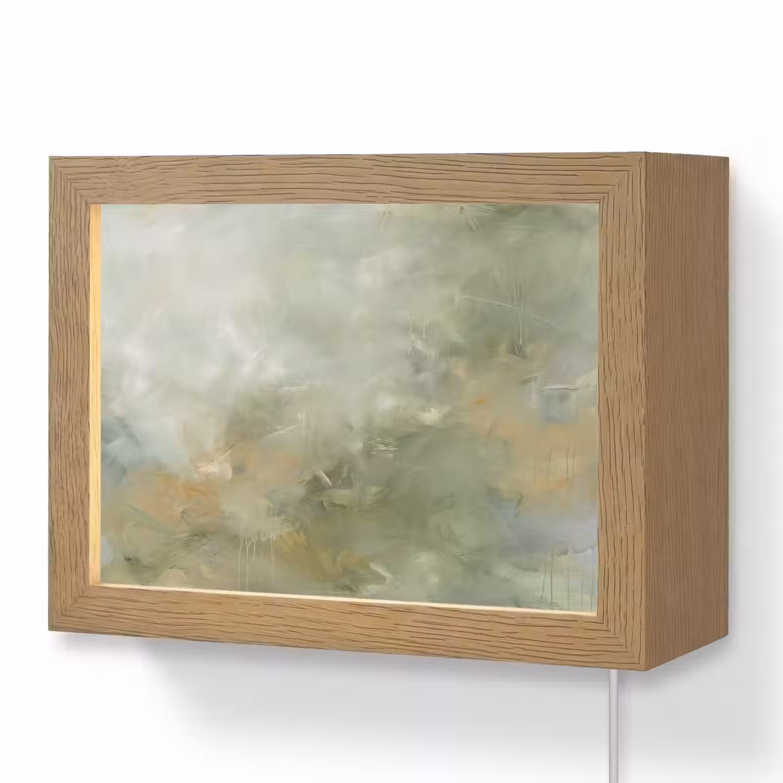 Lightbox - Wandlamp - Abstract - Groen - Beige - Modern - Kunst — 1