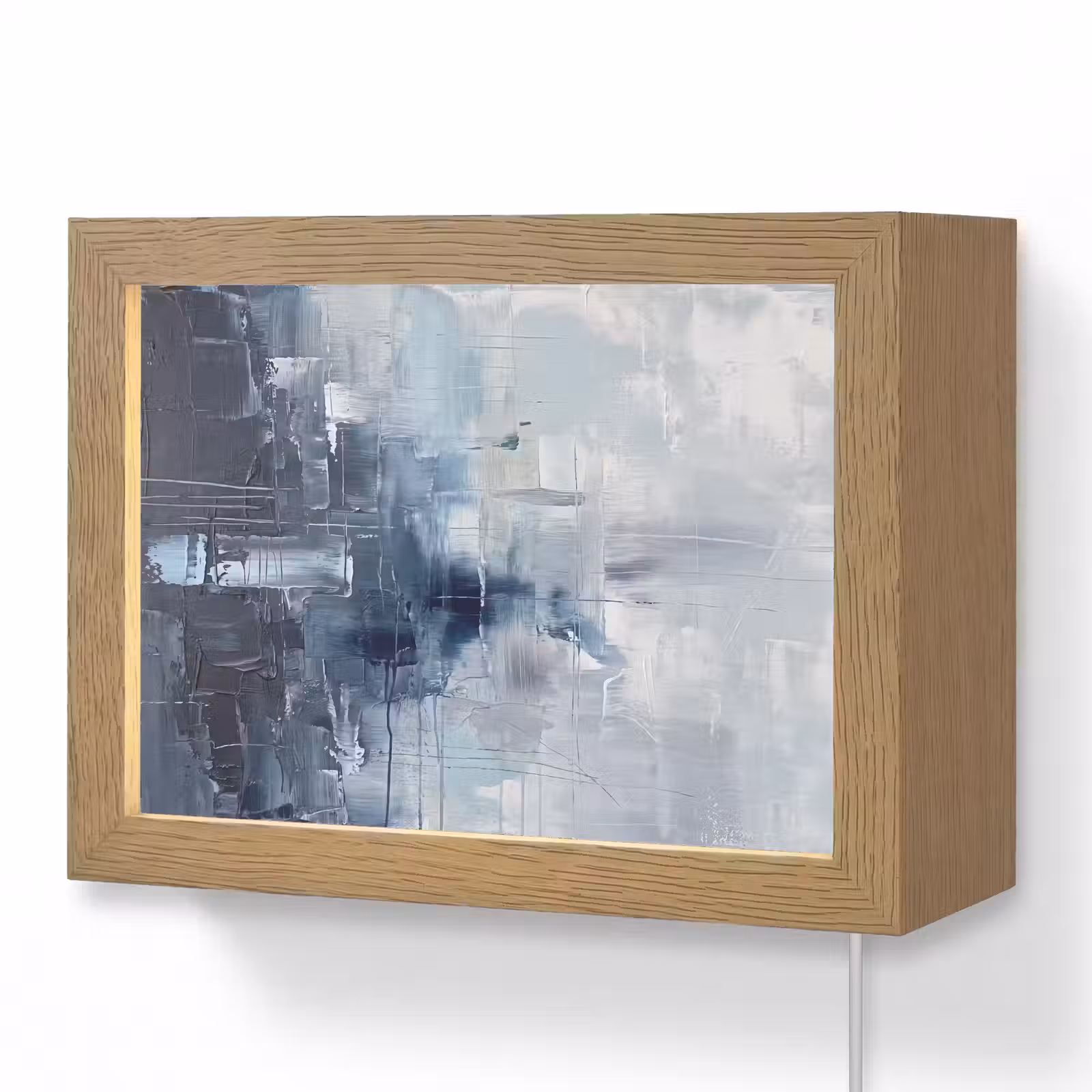 Lightbox - Wandlamp - Abstract - Textuur - Kunst - Modern - Blauw — 1