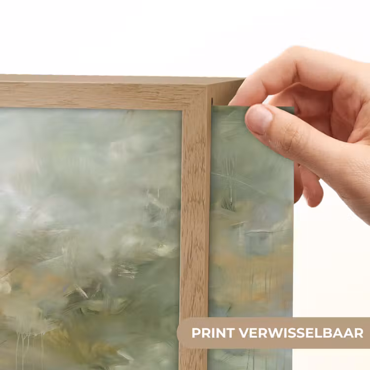 Lightbox - Wandlamp - Abstract - Groen - Beige - Modern - Kunst — 6