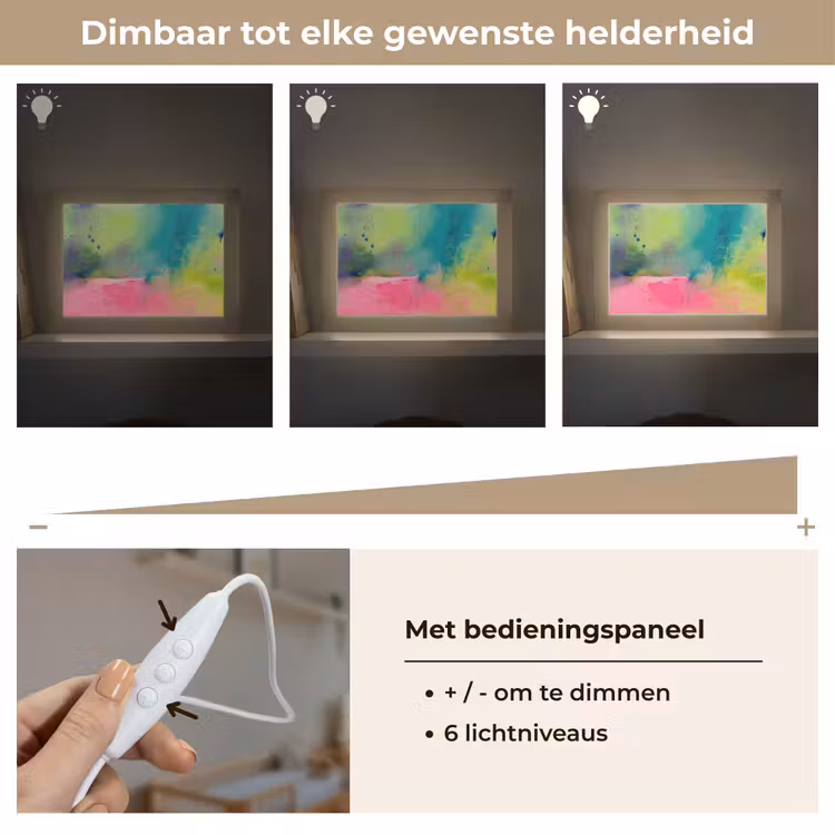 Lightbox - Wandlamp - Abstract - Kleuren - Modern - Groen - Roze — 8