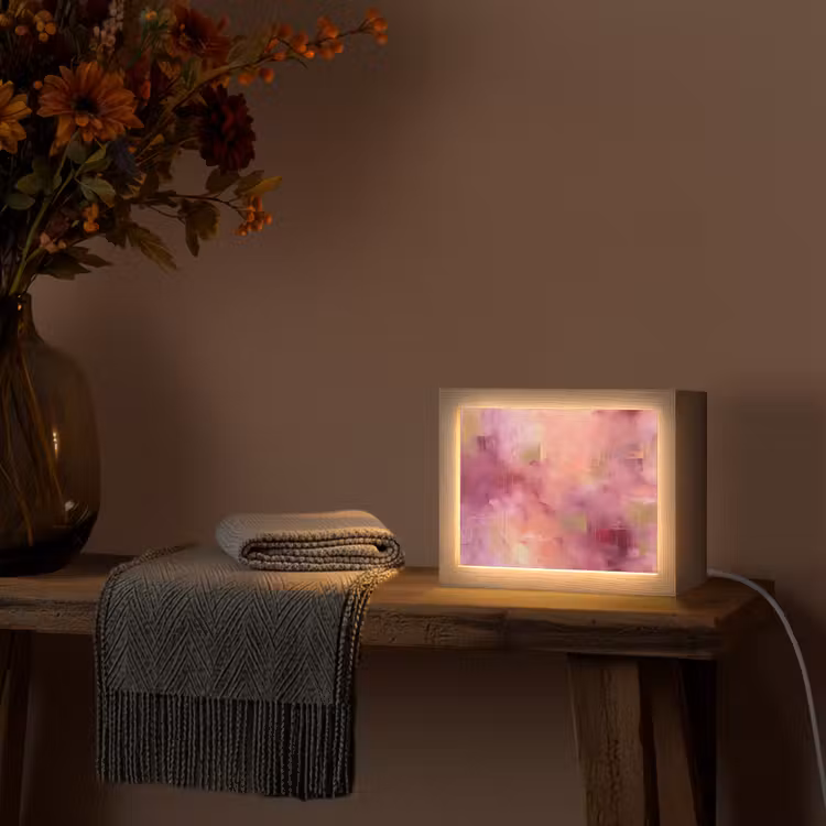 Lightbox - Wandlamp - Abstract - Kleuren - Modern - Roze - Paars — 5