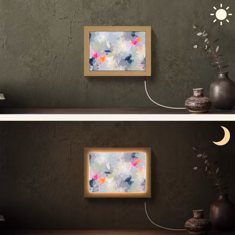 Lightbox - Wandlamp - Abstract - Kleurrijk - Modern - Kunst — 3