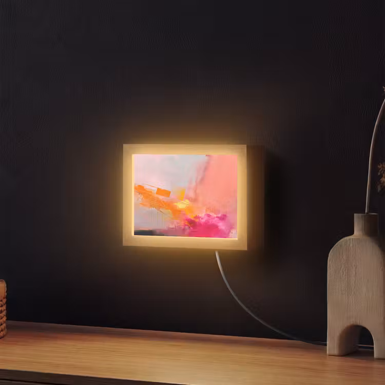 Lightbox - Wandlamp - Abstract - Kleurrijk - Modern - Roze — 2