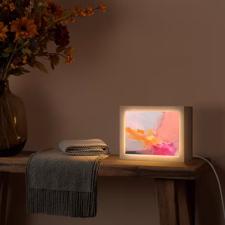 Lightbox - Wandlamp - Abstract - Kleurrijk - Modern - Roze — 5