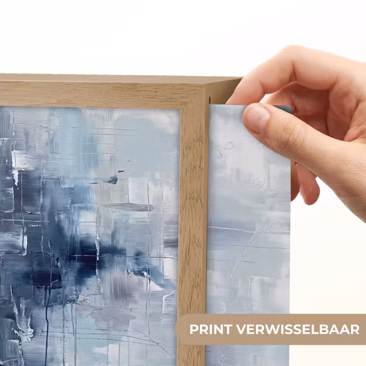 Lightbox - Wandlamp - Abstract - Textuur - Kunst - Modern - Blauw — 6