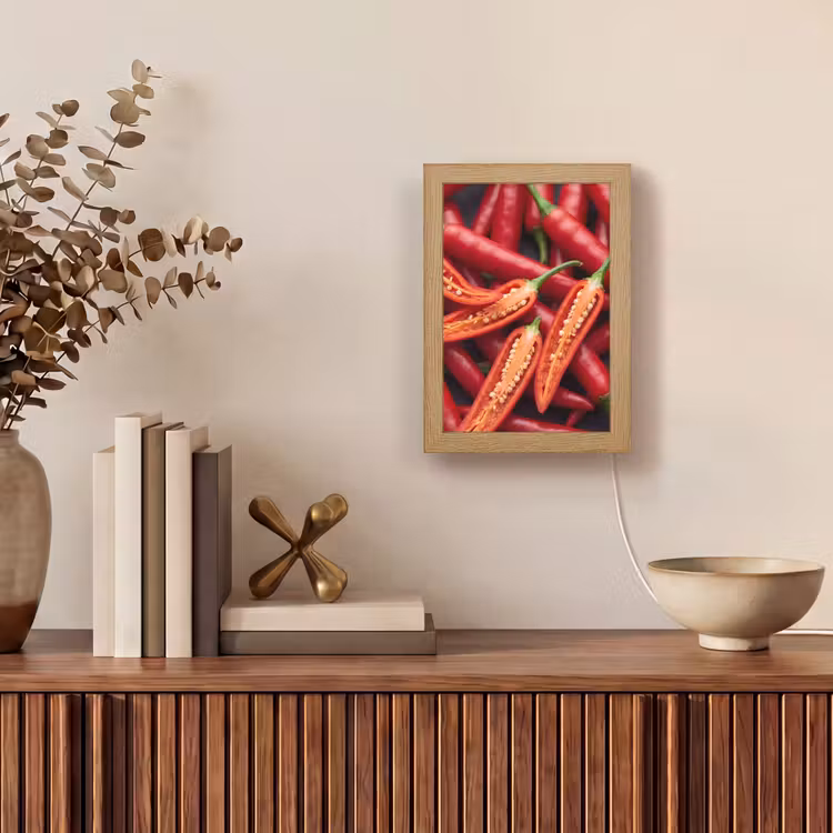 Gepersonaliseerde Lightbox - Chilipeper - Open - Rood — 4