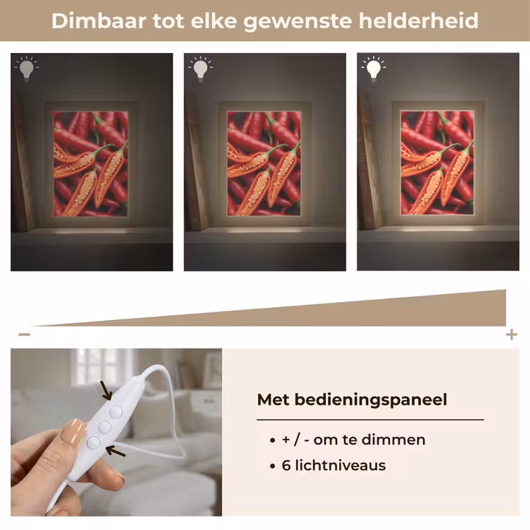 Gepersonaliseerde Lightbox - Chilipeper - Open - Rood — 8