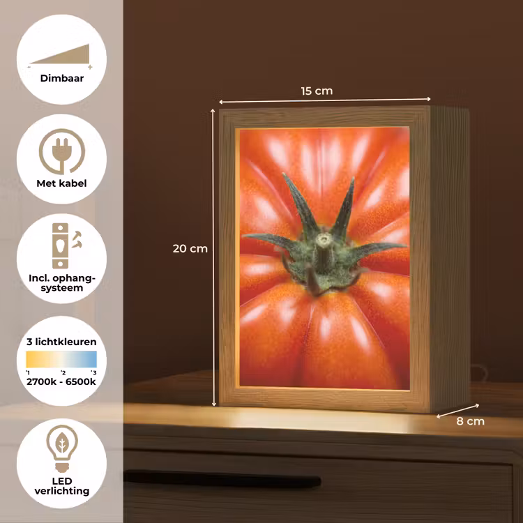 Gepersonaliseerde Lightbox - Eten - Tomaat - Rood — 7