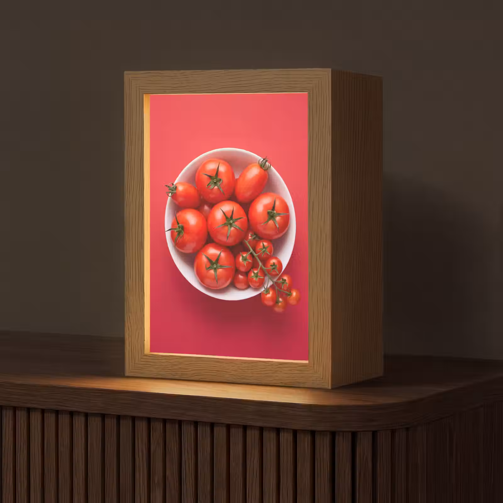 Gepersonaliseerde Lightbox - Eten - Kom - Rood — 1