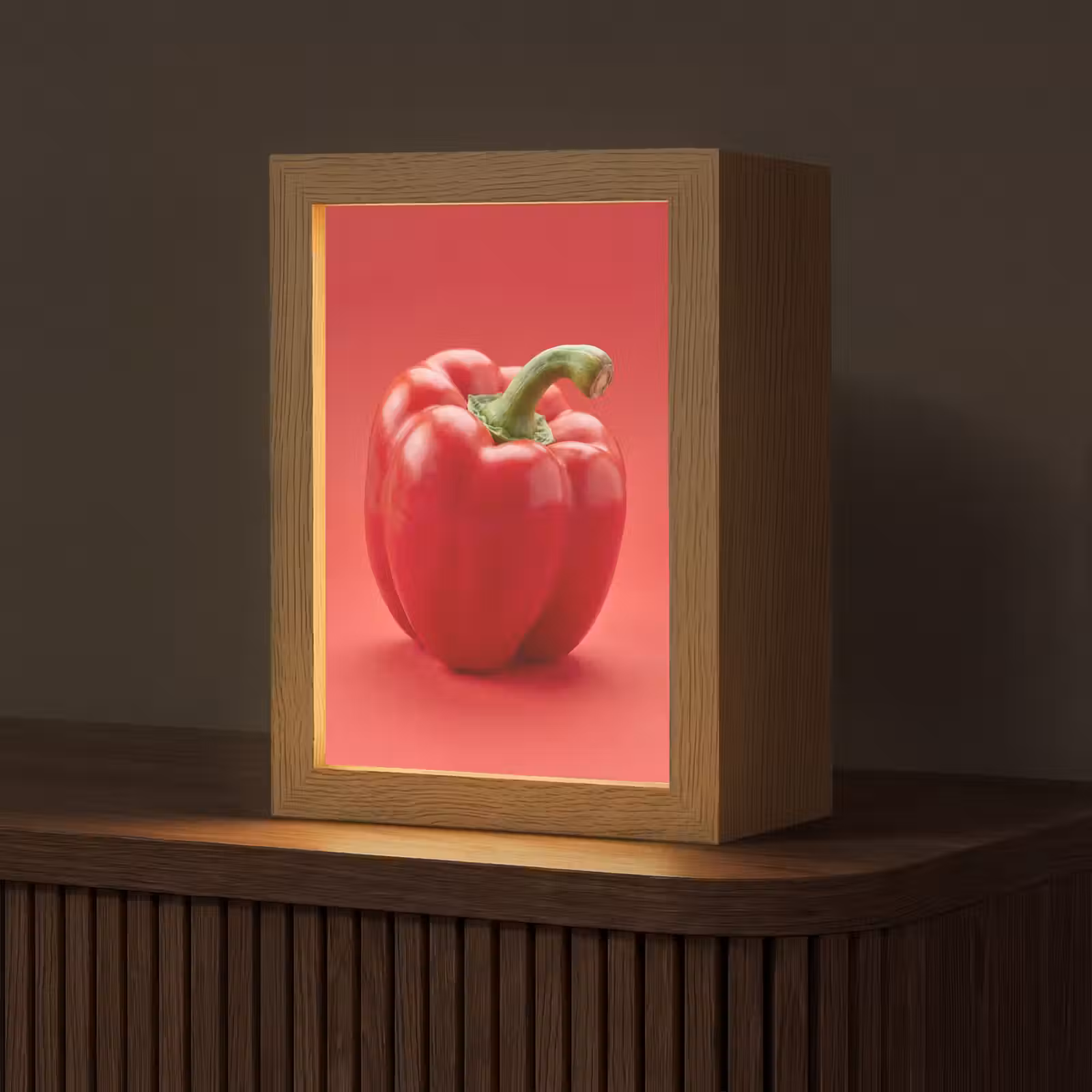 Gepersonaliseerde Lightbox - Eten - Paprika - Rood — 1