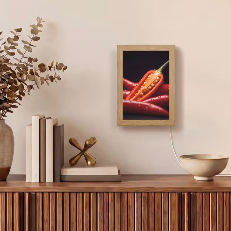 Gepersonaliseerde Lightbox - Chilipeper - Rood - Eten — 4