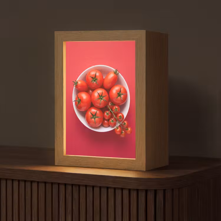 Gepersonaliseerde Lightbox - Eten - Kom - Rood — 1