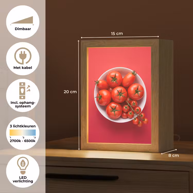 Gepersonaliseerde Lightbox - Eten - Kom - Rood — 7