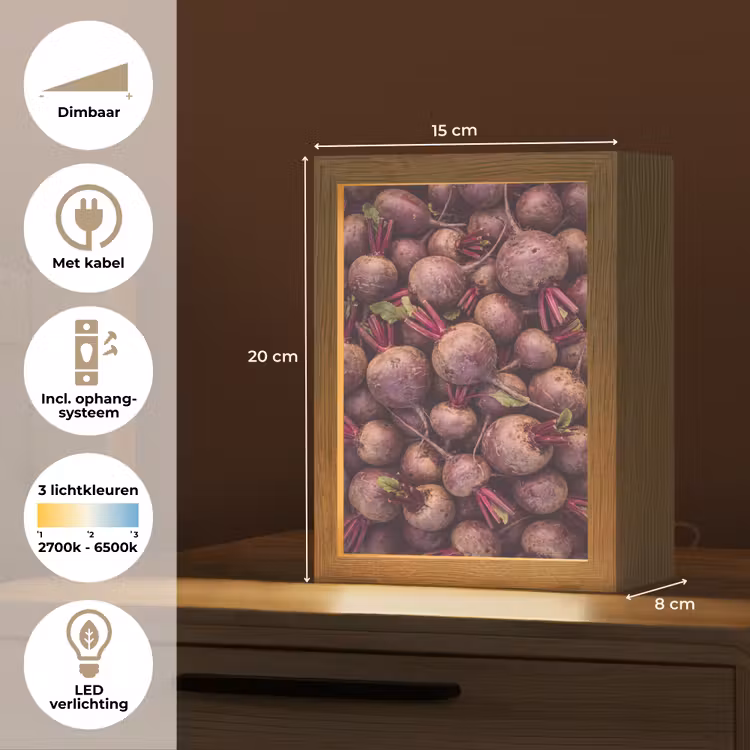 Gepersonaliseerde Lightbox - Groente - Rood - Natuur — 7