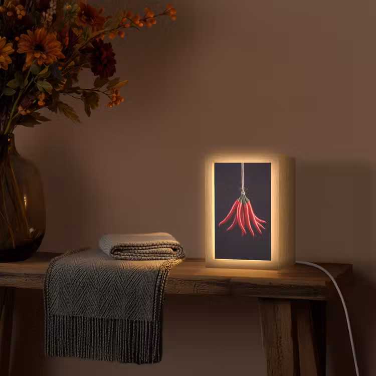 Gepersonaliseerde Lightbox - Rode peper - Eten — 3