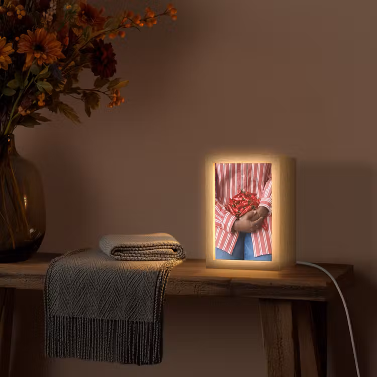 Gepersonaliseerde Lightbox - Chilipepers - Rood - Handen — 3