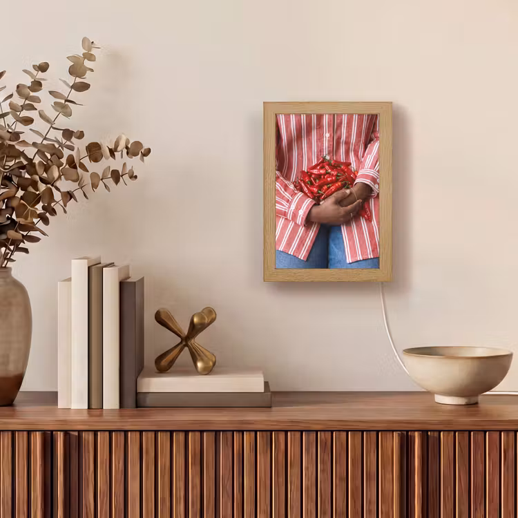 Gepersonaliseerde Lightbox - Chilipepers - Rood - Handen — 4
