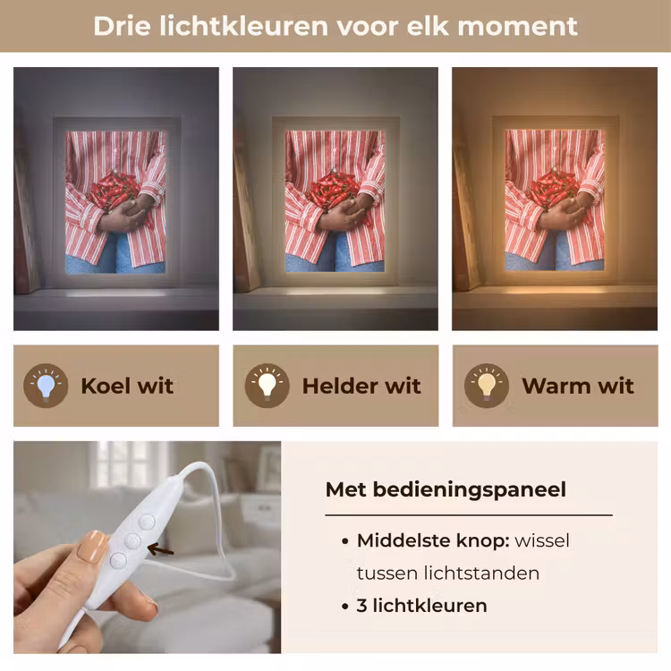 Gepersonaliseerde Lightbox - Chilipepers - Rood - Handen — 6