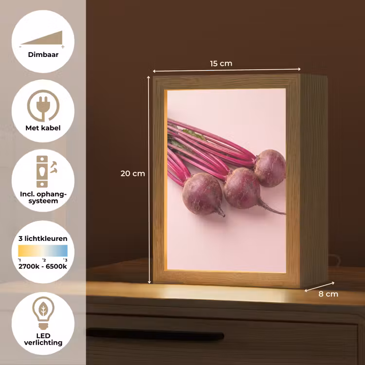 Gepersonaliseerde Lightbox - Groente - Rood - Vers — 7