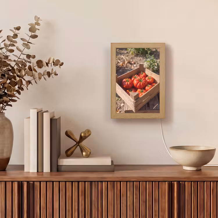 Gepersonaliseerde Lightbox - Tomaat - Houten - Kist — 4