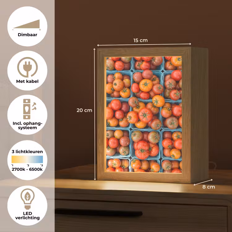 Gepersonaliseerde Lightbox - Tomaten - Eten - Kleurrijk — 7
