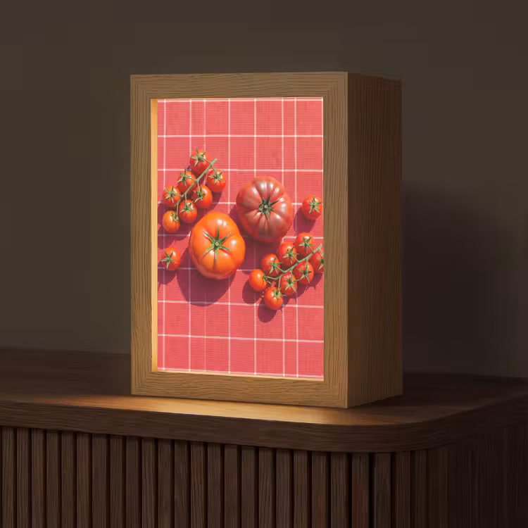 Gepersonaliseerde Lightbox - Tomaat - Rood - Eten — 1