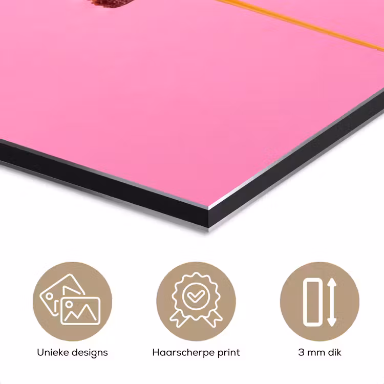Aluminium schilderij - Brownie - Karamel - Eten — 7