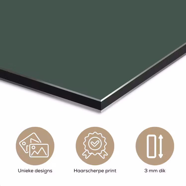 Aluminium schilderij - Cake - Vork - Rood — 7