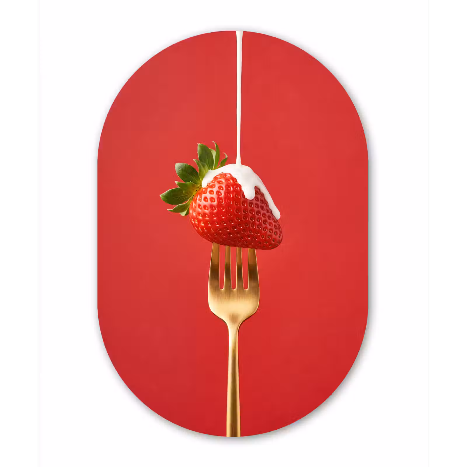 Muurovaal aluminium - Fruit - Room - Modern — 1
