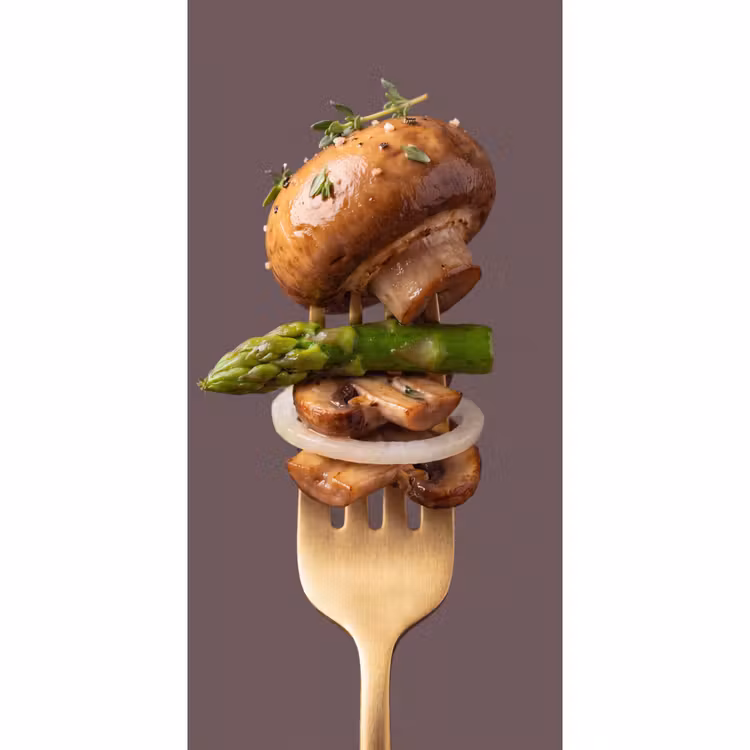 Behang - Eten - Gestapeld - Vork — 2