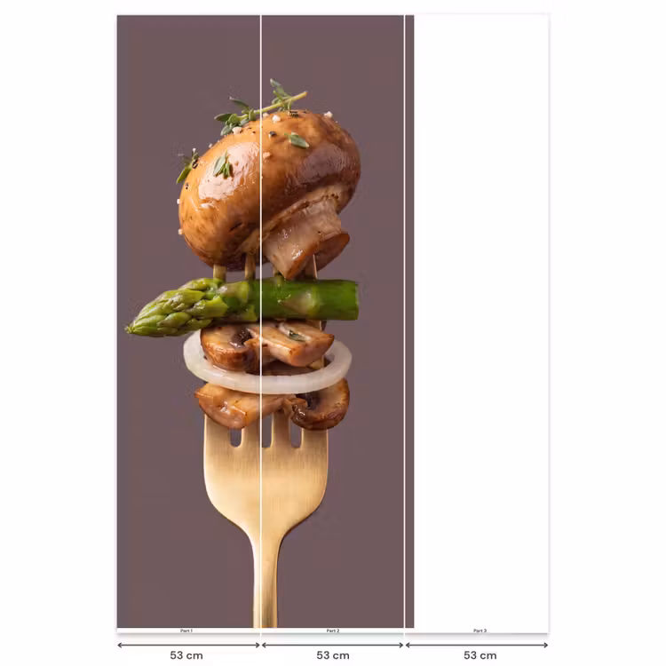 Behang - Eten - Gestapeld - Vork — 6