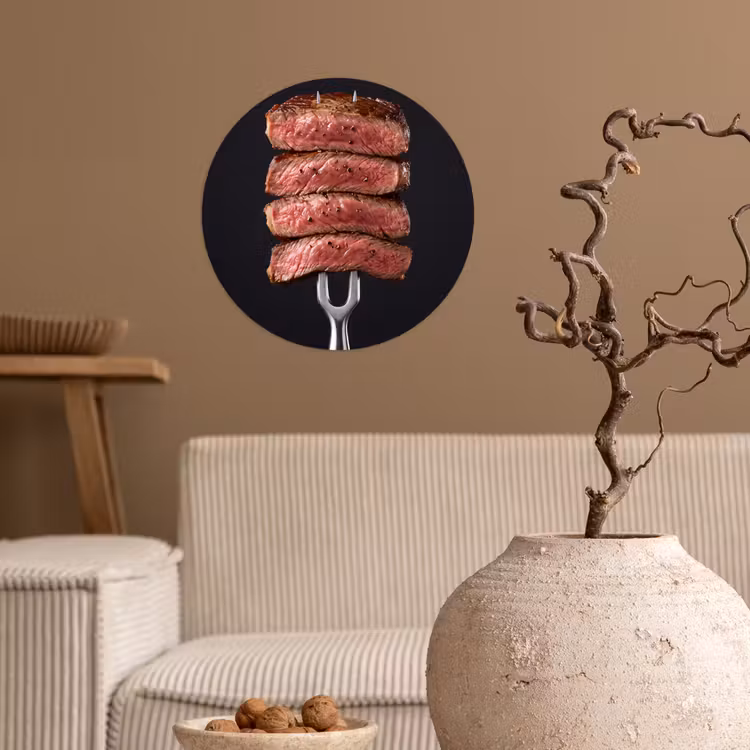 Behangcirkel - Eten - Rosé - Vork — 2