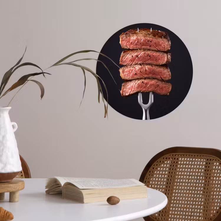 Behangcirkel - Eten - Rosé - Vork — 4