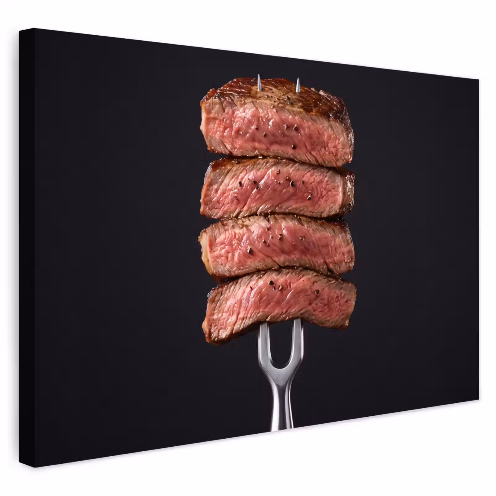 Buiten canvas - Eten - Rosé - Vork — 1