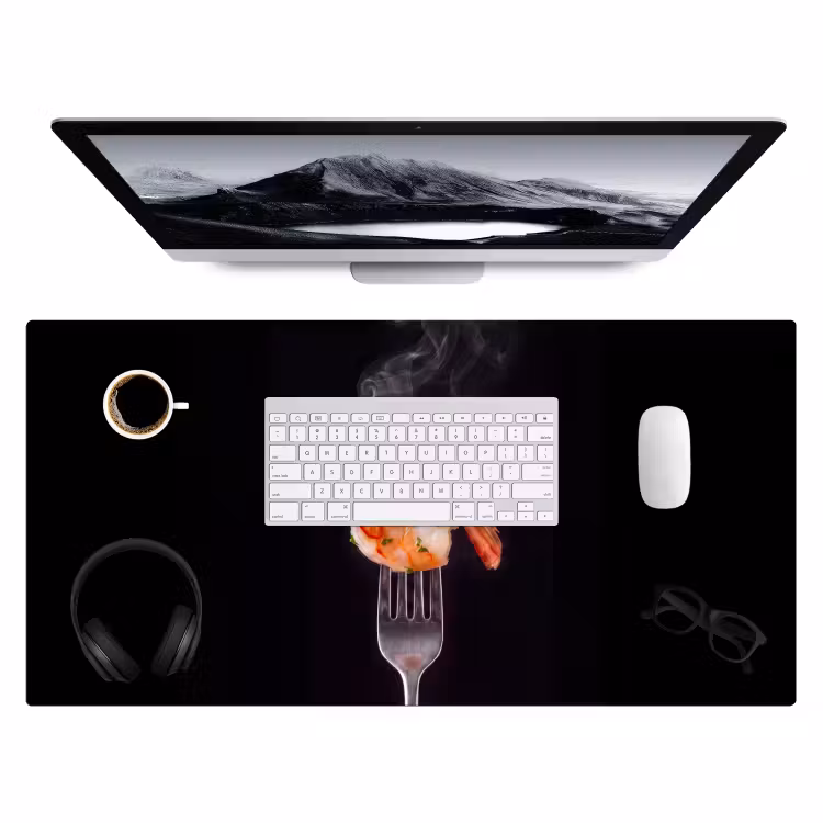 Bureau onderlegger - Eten - Garnaal - Vork — 4