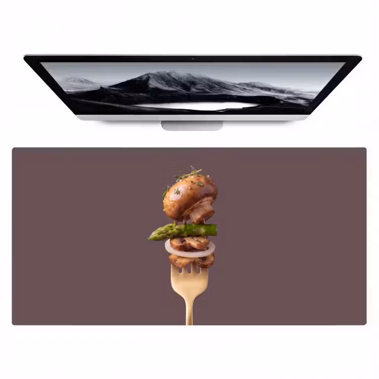 Bureau onderlegger - Eten - Gestapeld - Vork — 1