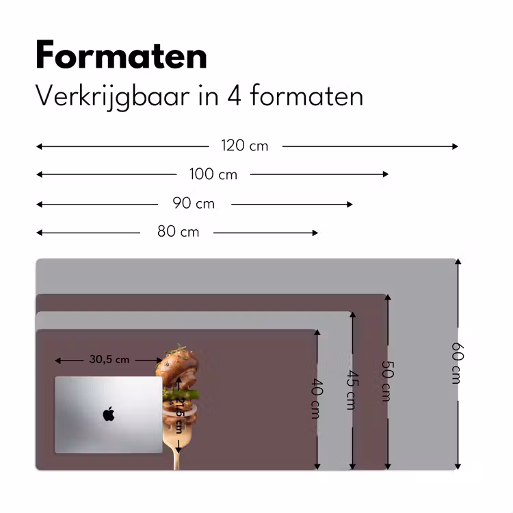 Bureau onderlegger - Eten - Gestapeld - Vork — 8
