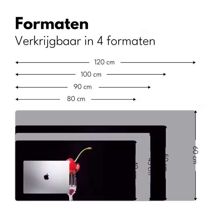 Bureau onderlegger - Rode kers - Vork — 8