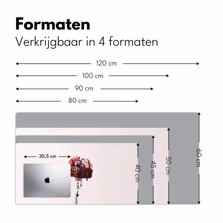 Bureau onderlegger - Vork - brownie - aardbei — 8