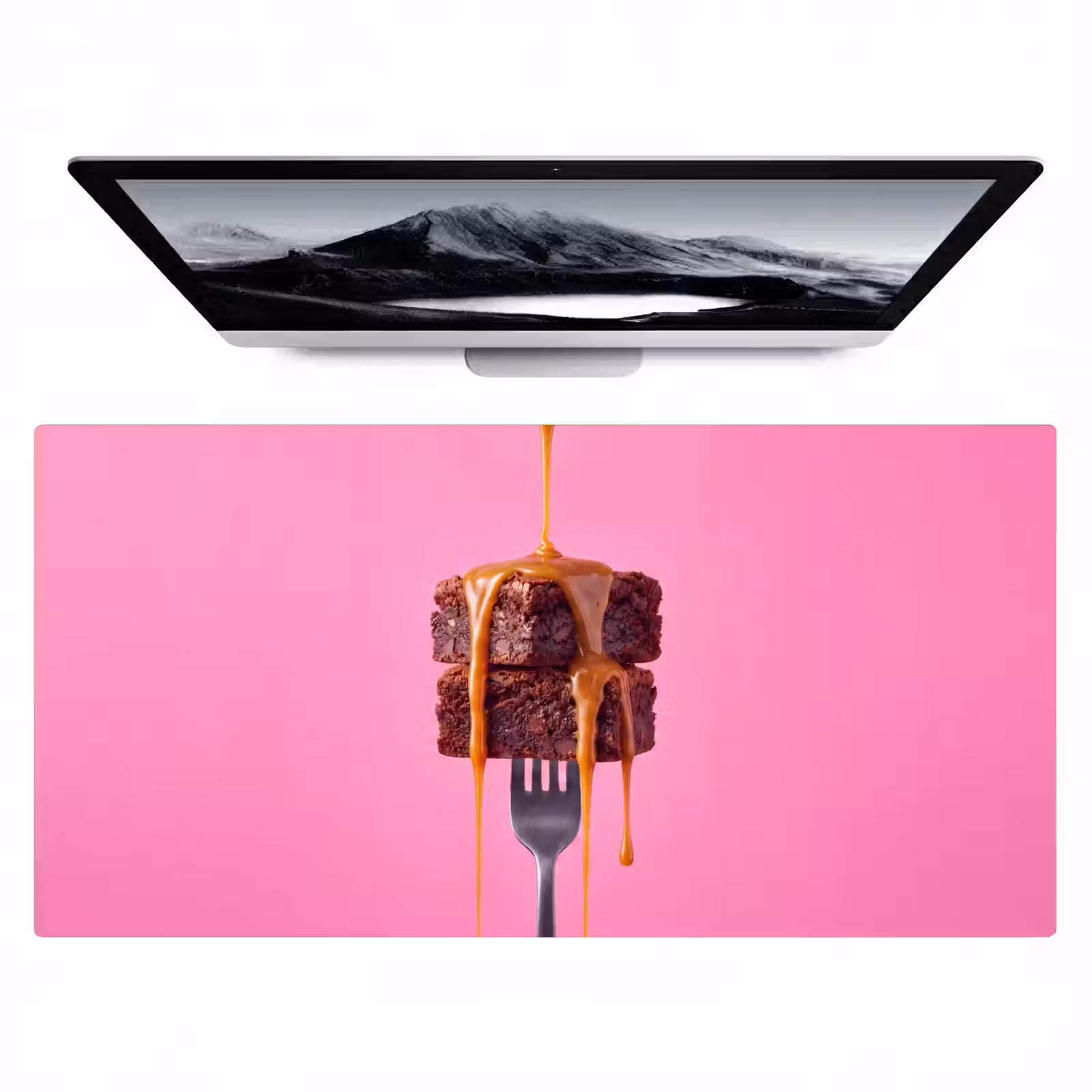Bureau onderlegger - Brownie - Karamel - Eten — 1
