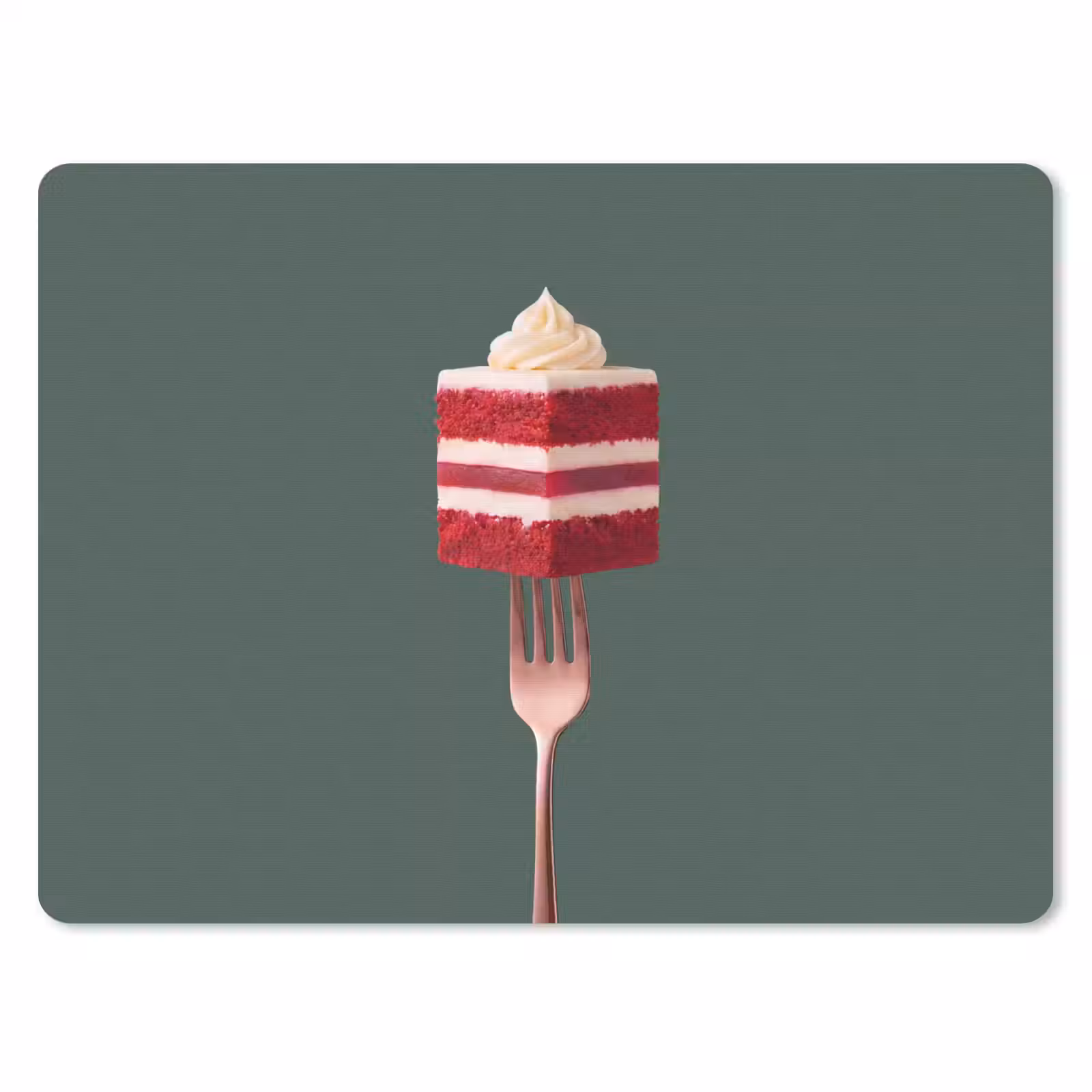 Muismat - Cake - Vork - Rood — 1