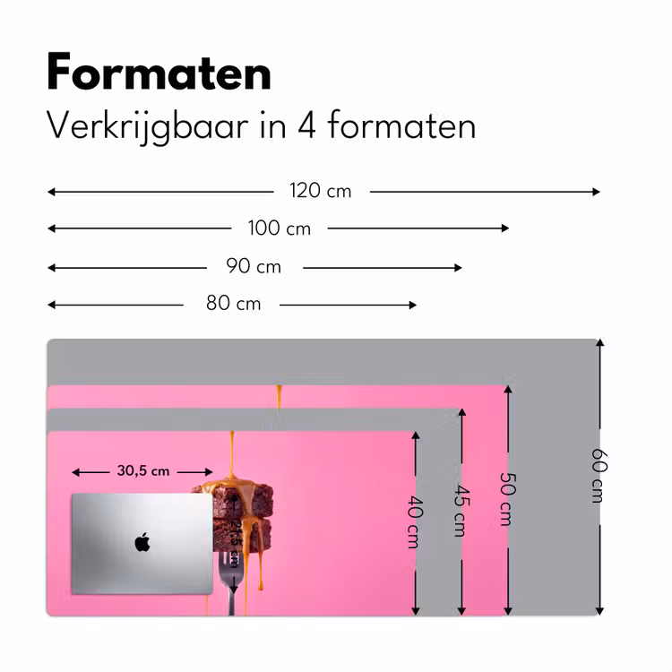 Bureau onderlegger - Brownie - Karamel - Eten — 8