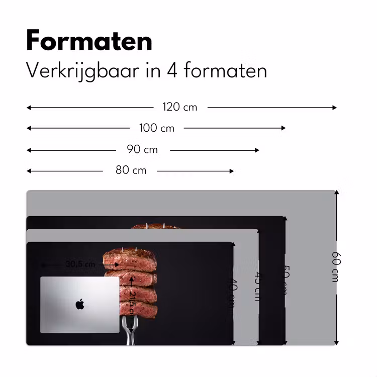 Bureau onderlegger - Eten - Rosé - Vork — 8
