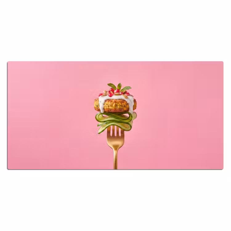 Bureau onderlegger - Eten - Vork - Roze — 2