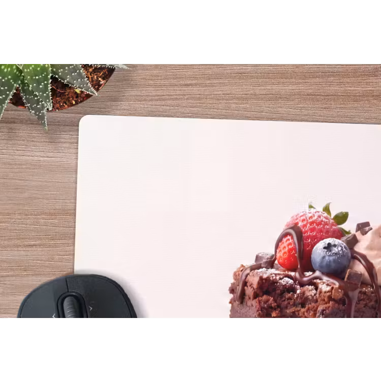 Muismat - Vork - brownie - aardbei — 4